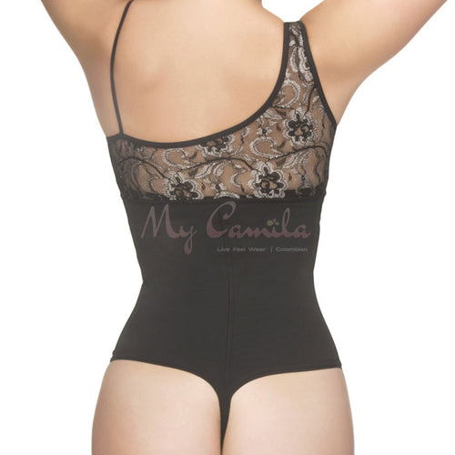 Slimming Latex Spanish Lace Thong Body Shaper